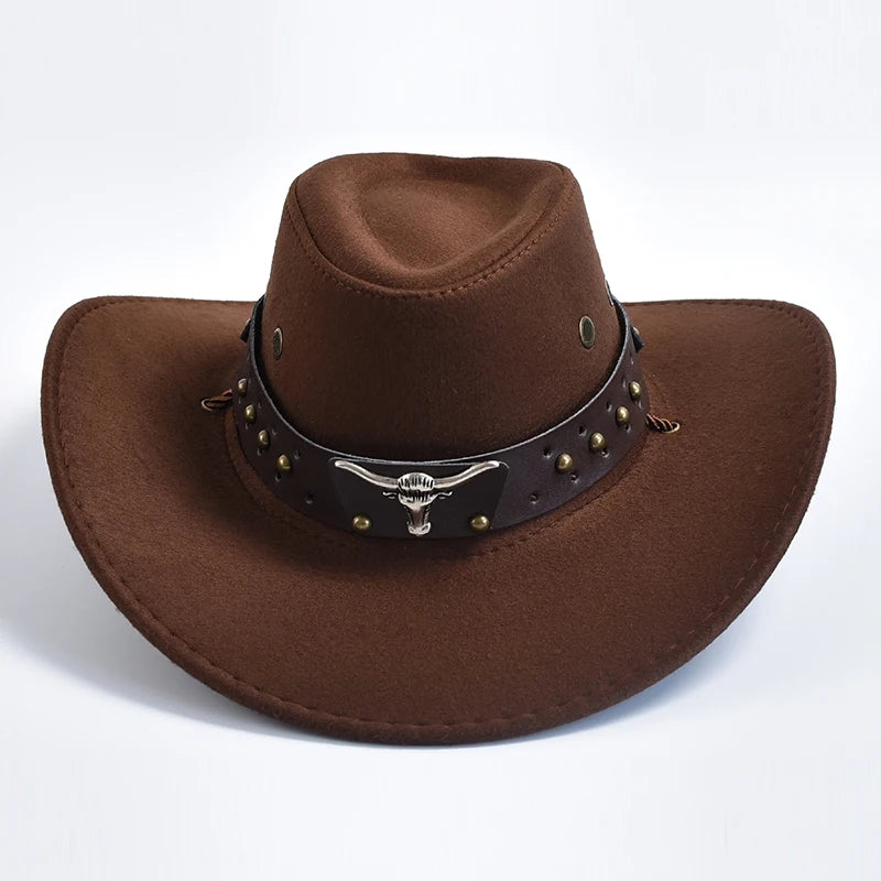 Suede Cowboy Hat – Men's Western Hat with Chin Strap | Harrison