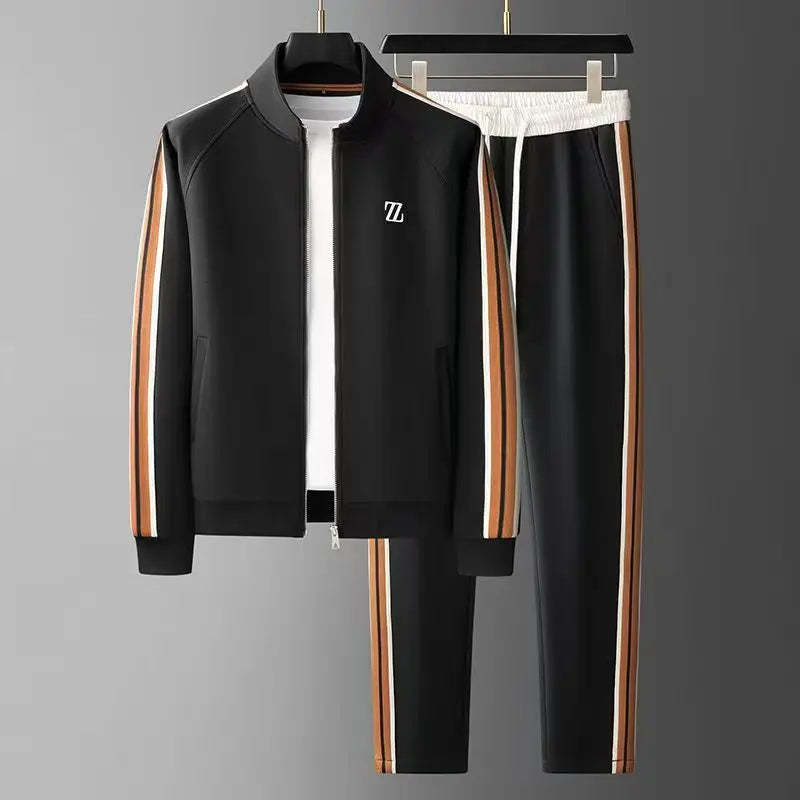 Stripe Tracksuit – Men's 2-Piece Jogger Set | Verano