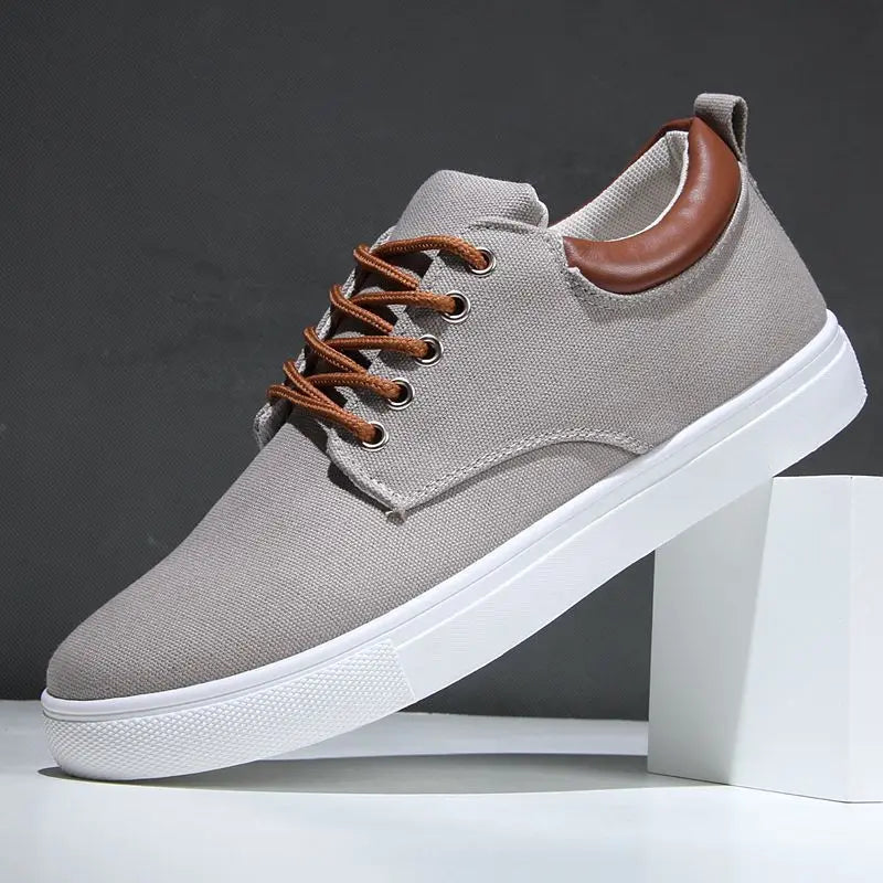 Men's Canvas & Leather Orthopedic Sneakers | Savoni