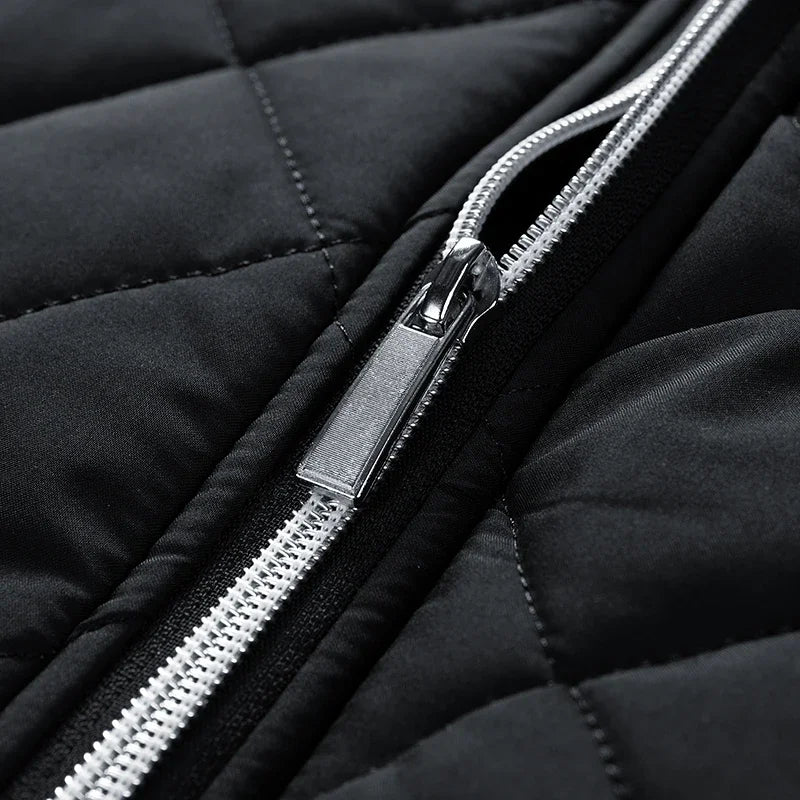 Arden Zip-Up Quilted Cotton Jacket