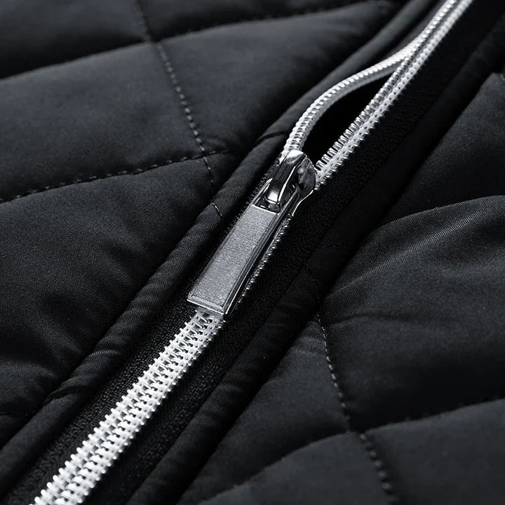 Arden Zip-Up Quilted Cotton Jacket
