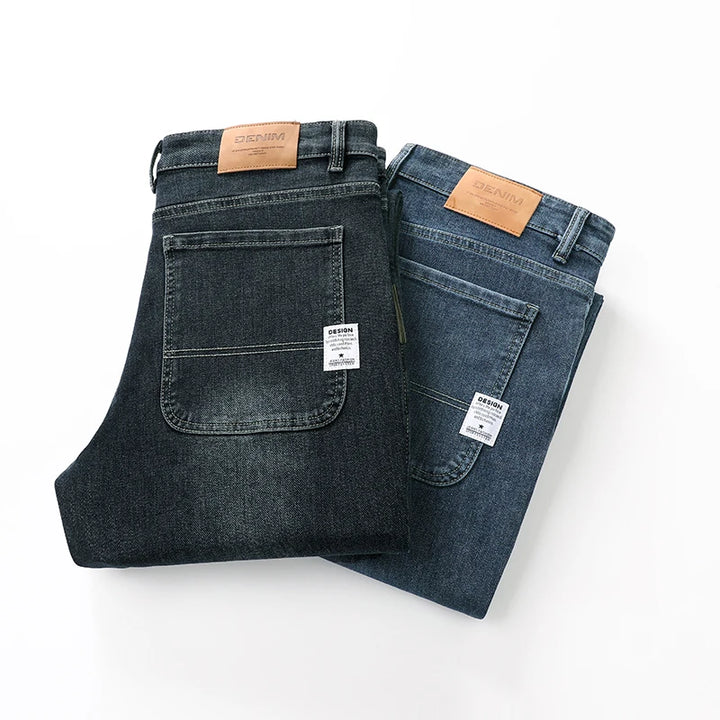 Stretch Straight Leg Jeans – Men's Dark Wash Denim | Arden