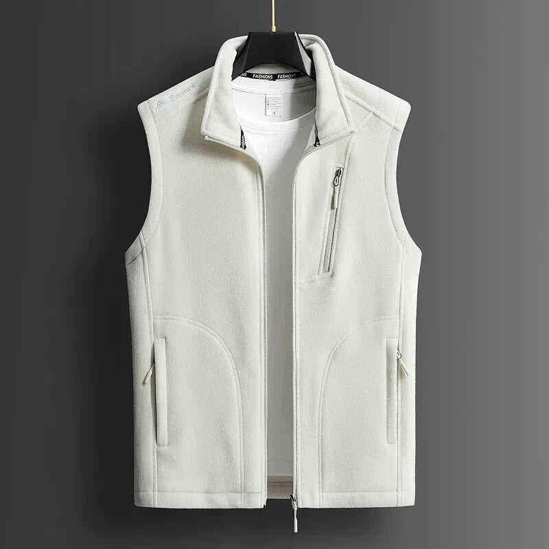 Fleece Zip-Up Vest – Men's Layering Vest | Savoni