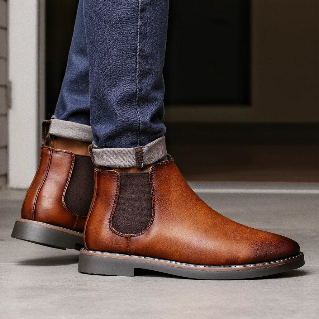 Santino Leather Chelsea Boots