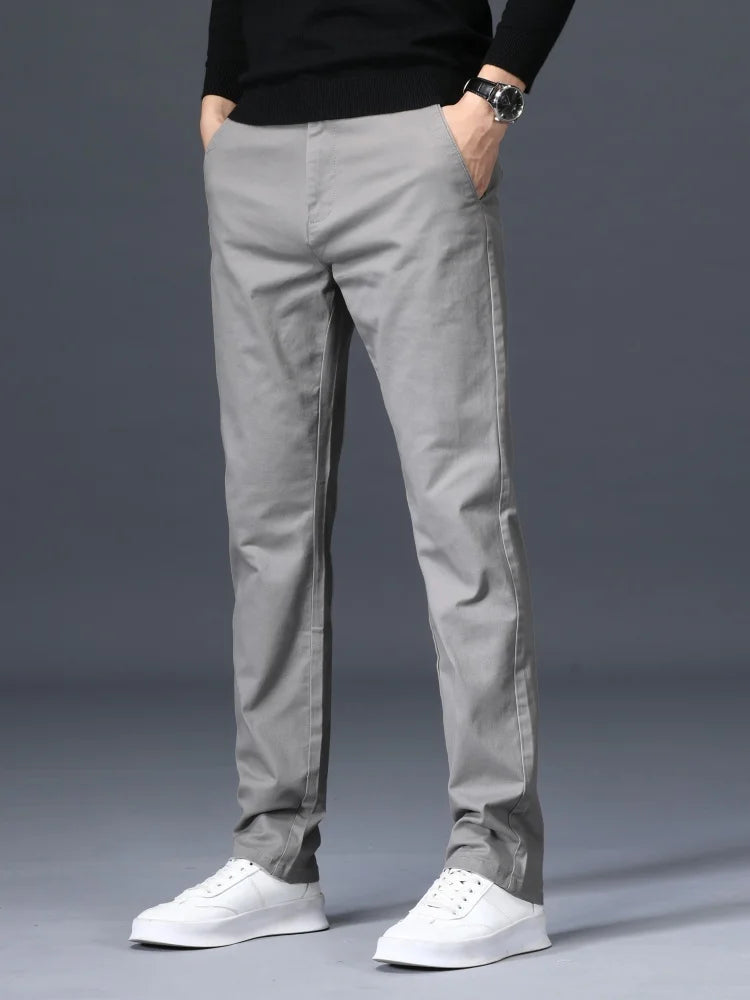 Cotton Trousers – Men's Slim-Fit Dress Pants | Savoni