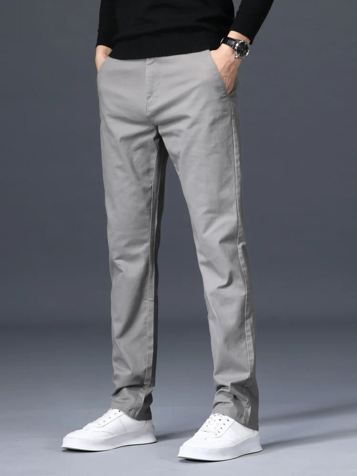Cotton Trousers – Men's Slim-Fit Dress Pants | Savoni