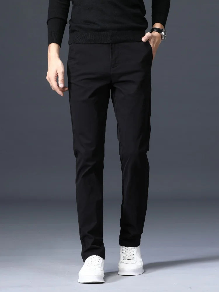 Cotton Trousers – Men's Slim-Fit Dress Pants | Savoni