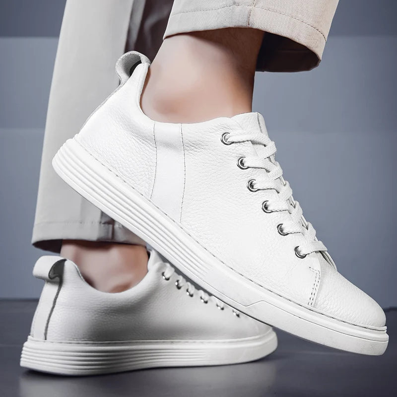Leather Low-Top Sneakers – Men's Casual Shoes | Savoni
