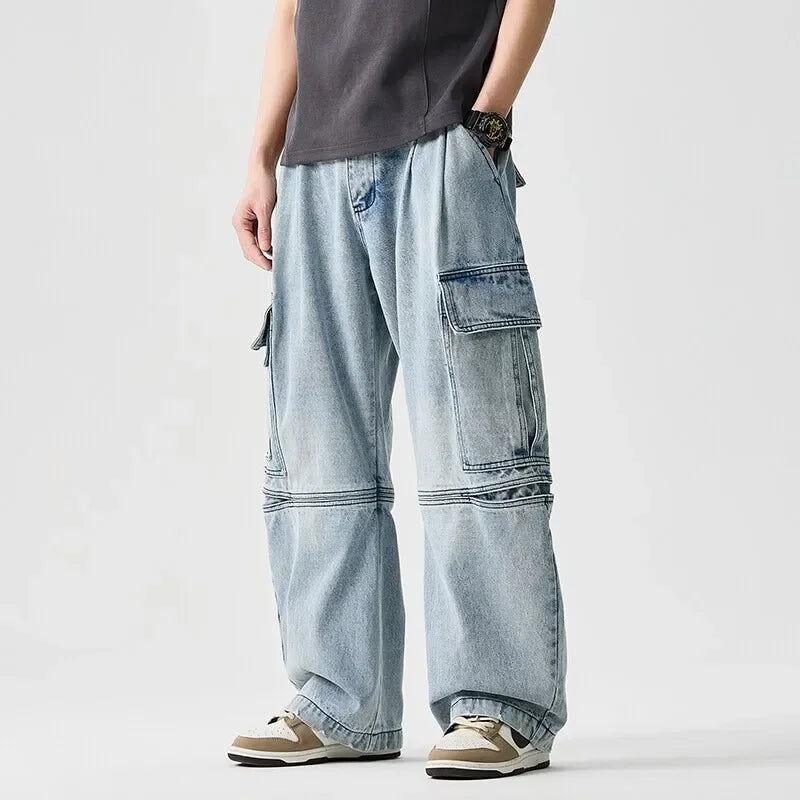 Men's Heavyweight Cargo Denim Jeans | Arden