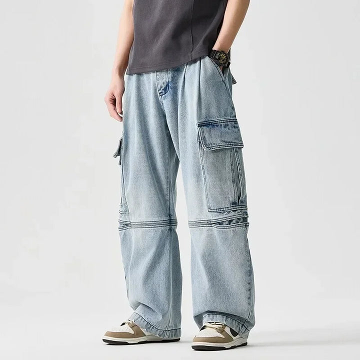 Men's Heavyweight Cargo Denim Jeans | Arden