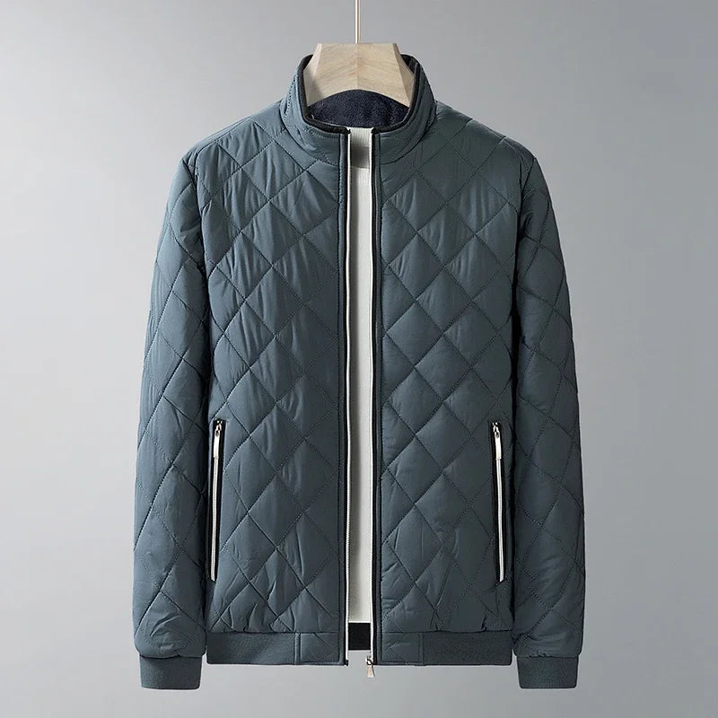 Arden Zip-Up Quilted Cotton Jacket