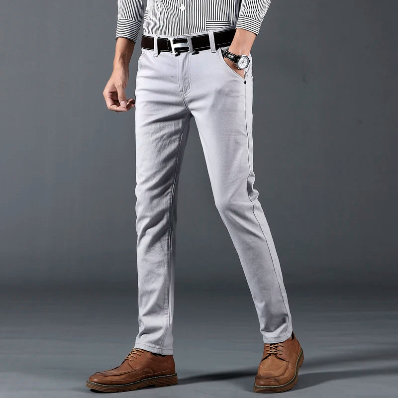 Slim Fit Trousers – Men's Cotton Dress Pants | Savoni