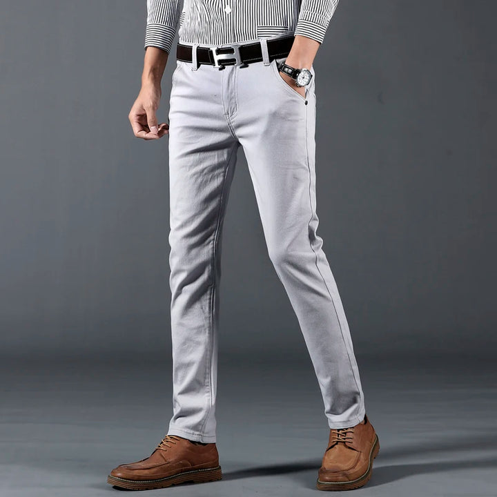 Slim Fit Trousers – Men's Cotton Dress Pants | Savoni