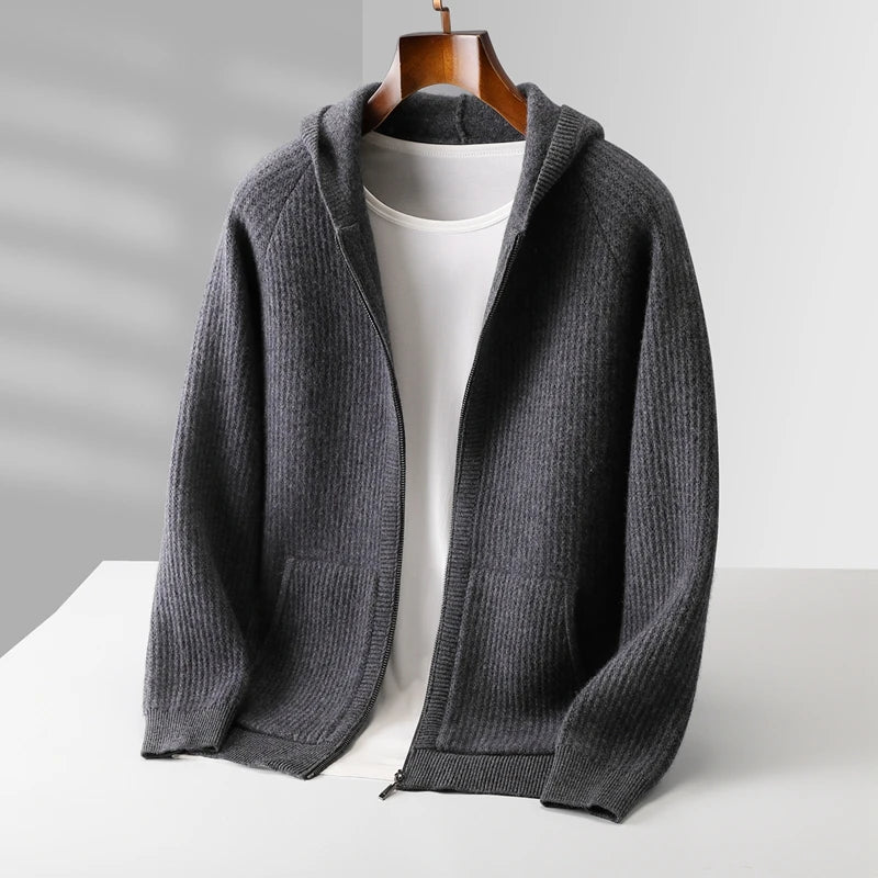 Savonti Wool Zip-Up Hoodie