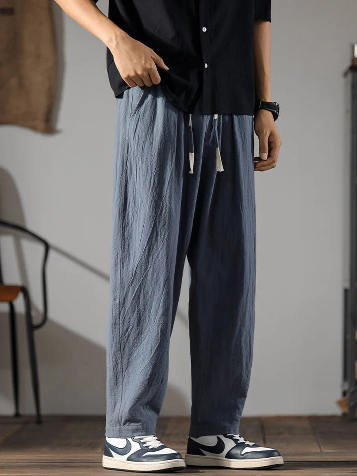 Linen Pants – Men's Drawstring Casual Trousers | Arden