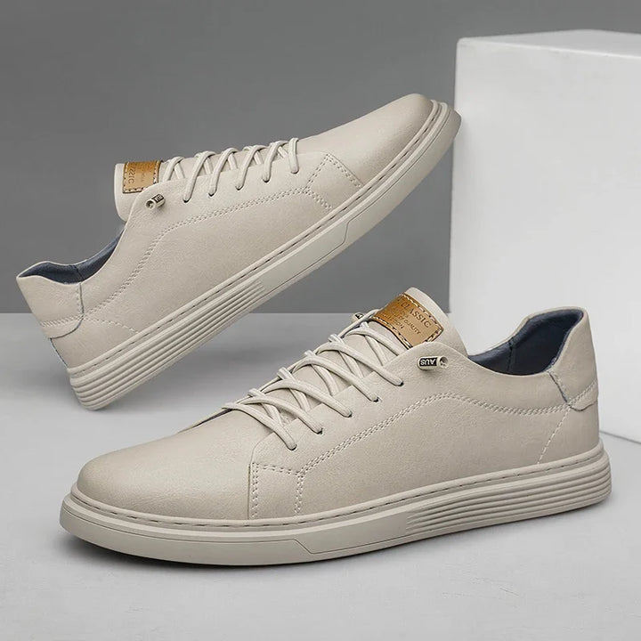 Leather Low-Top Sneakers – Men's Casual Shoes | Verano