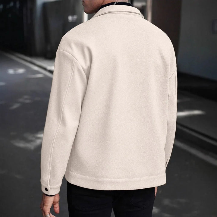 Men's Wool Button-Up Jacket | Savoni
