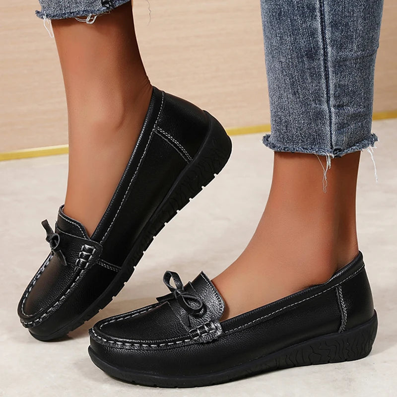 Leather Slip-On Shoes – Women's Orthopedic Loafers | Savona