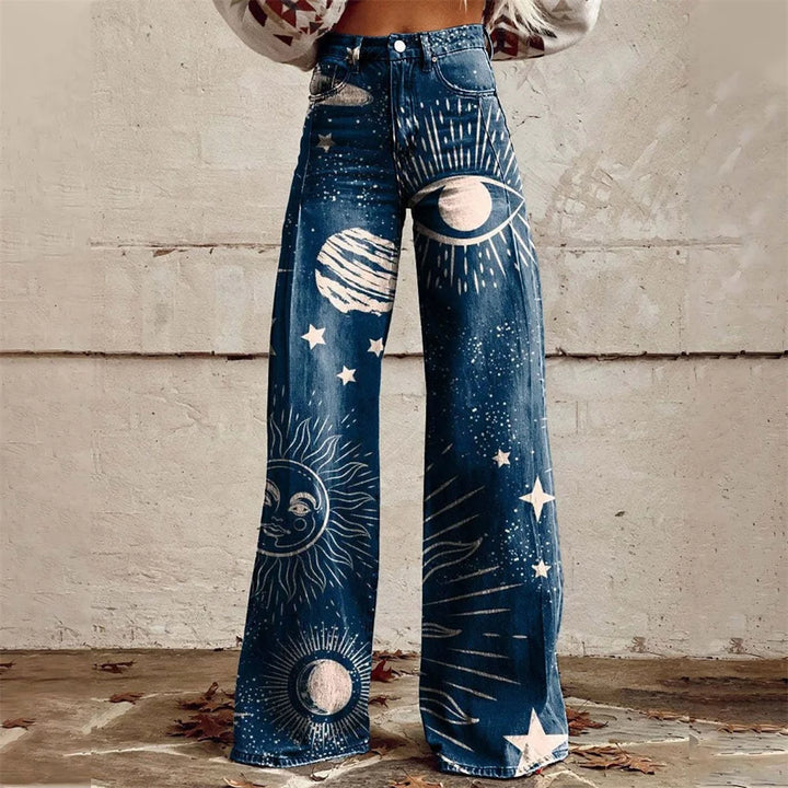 High-Waist Flared Jeans – Women's Wide-Leg Statement Pants | Artemis