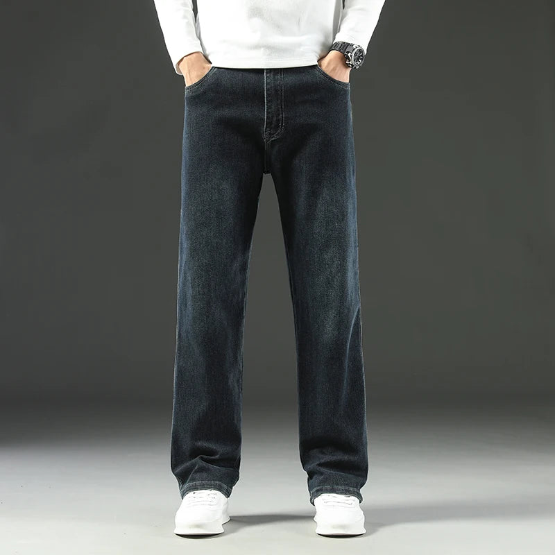 Stretch Straight Leg Jeans – Men's Dark Wash Denim | Arden