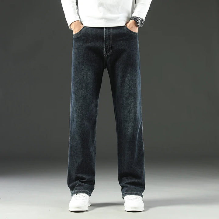 Stretch Straight Leg Jeans – Men's Dark Wash Denim | Arden