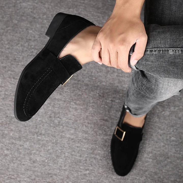 Leather Buckle Loafers – Men's Dress Shoes | Langston