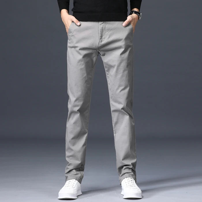 Cotton Trousers – Men's Slim-Fit Dress Pants | Savoni