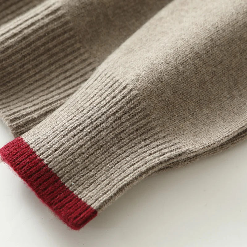 Men's Wool Quarter-Zip Sweater | Savoni