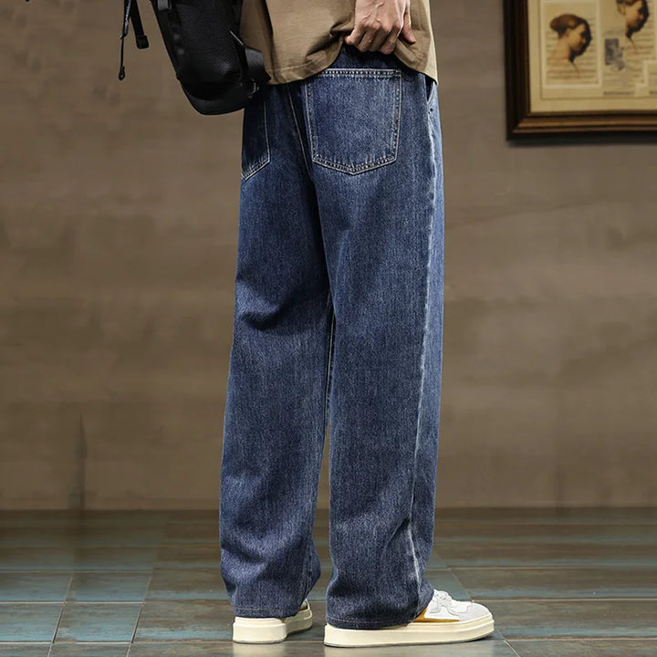 Baggy Wide-Leg Jeans – Men's Drawstring Casual Denim | Arden