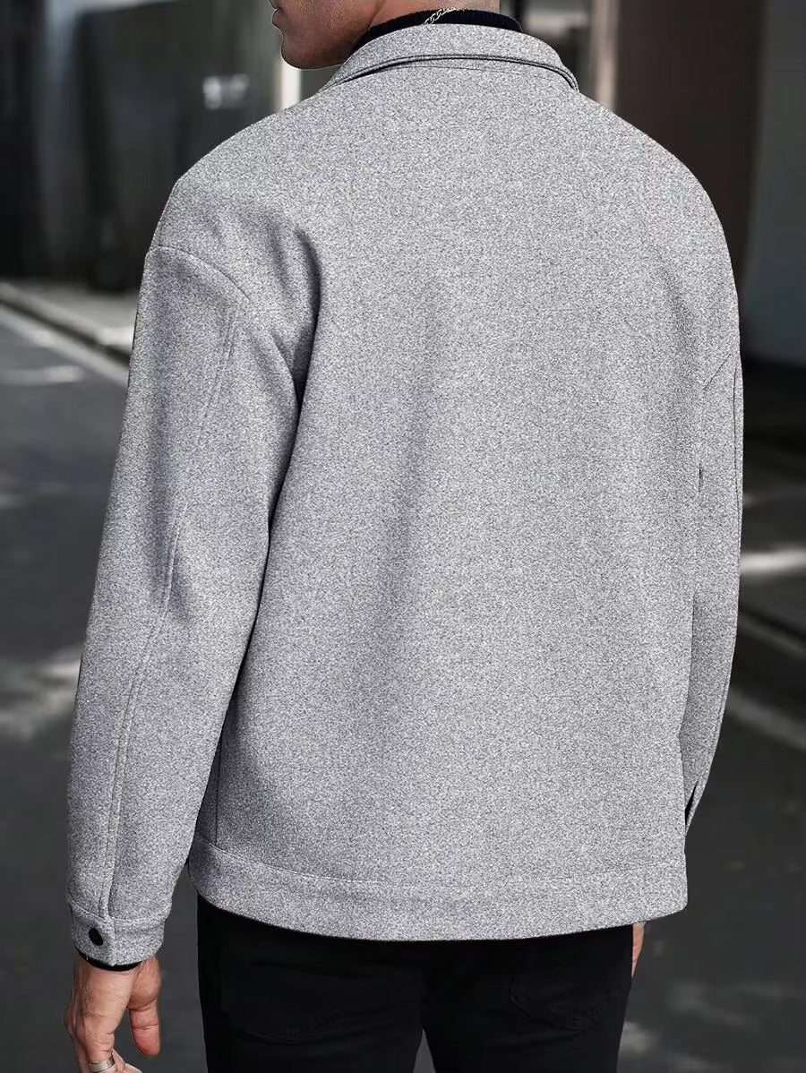 Men's Wool Button-Up Jacket | Savoni