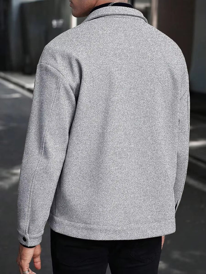 Men's Wool Button-Up Jacket | Savoni