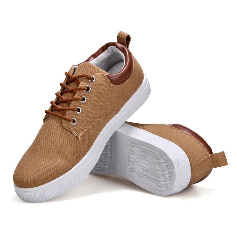 Men's Canvas & Leather Orthopedic Sneakers | Savoni