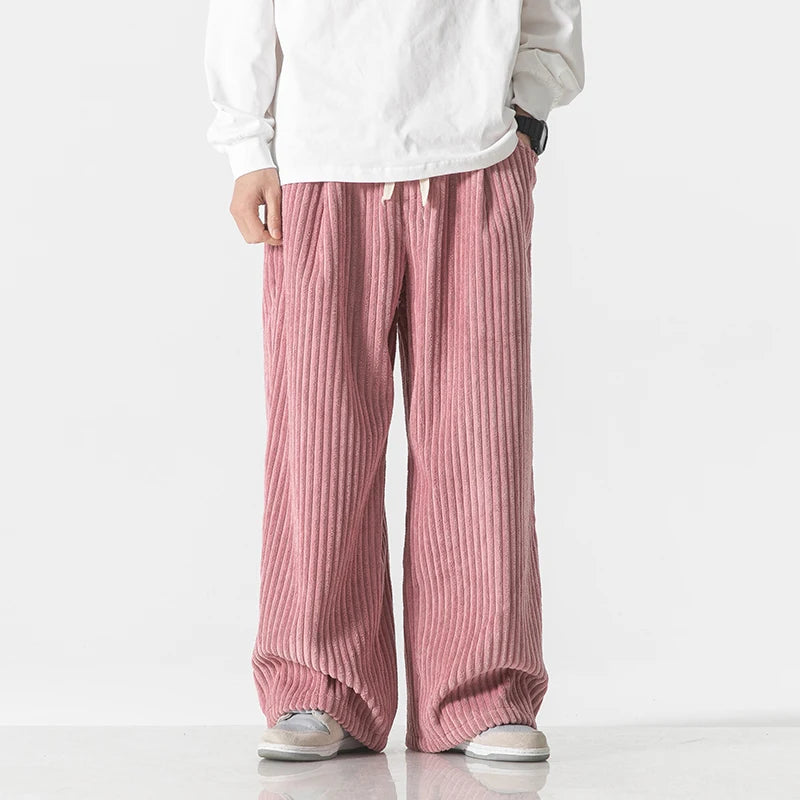 Wide-Leg Trousers Drawstring – Men's Relaxed Fit Casual Pants | Marlowe