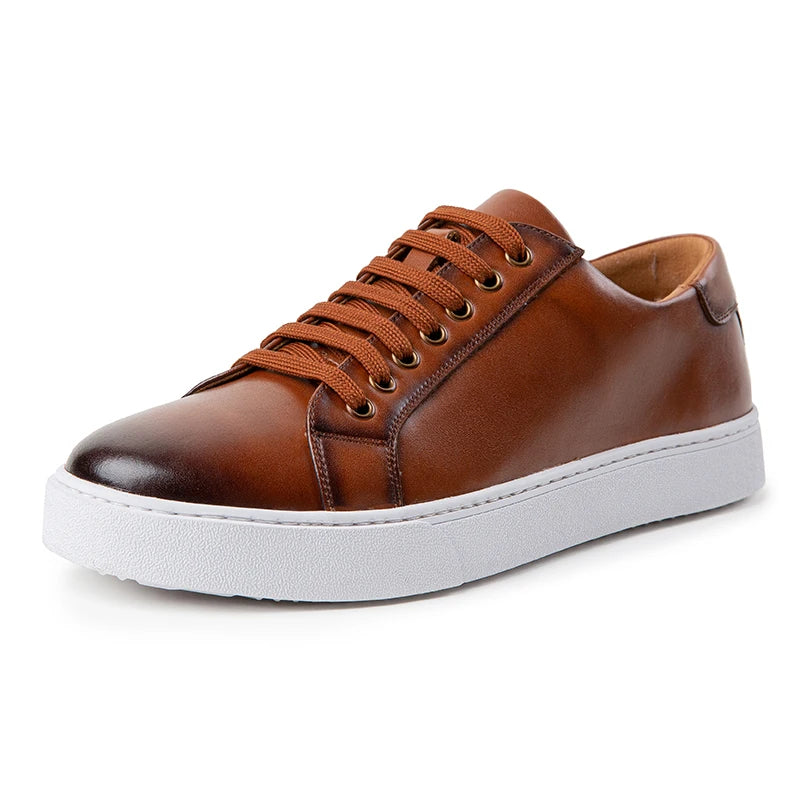 Men's Genuine Leather Sneakers | Savoni