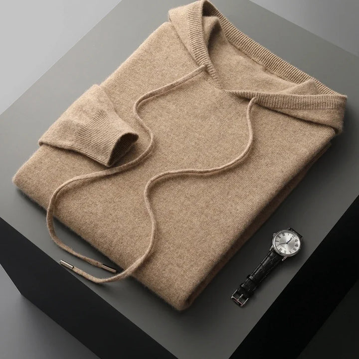 Men's Cashmere Drawstring Hoodie | Savoni