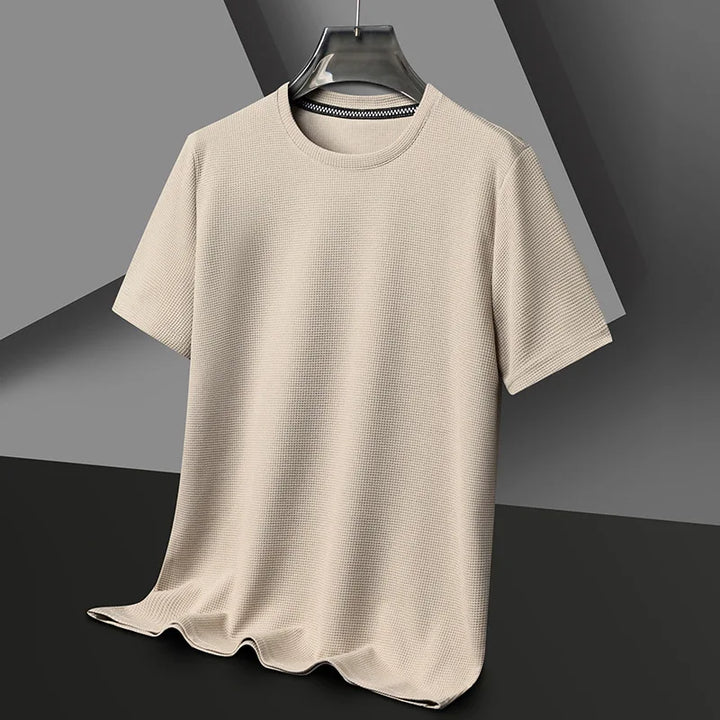 Waffle Knit T-Shirt – Men's Crewneck Casual Tee | Mason