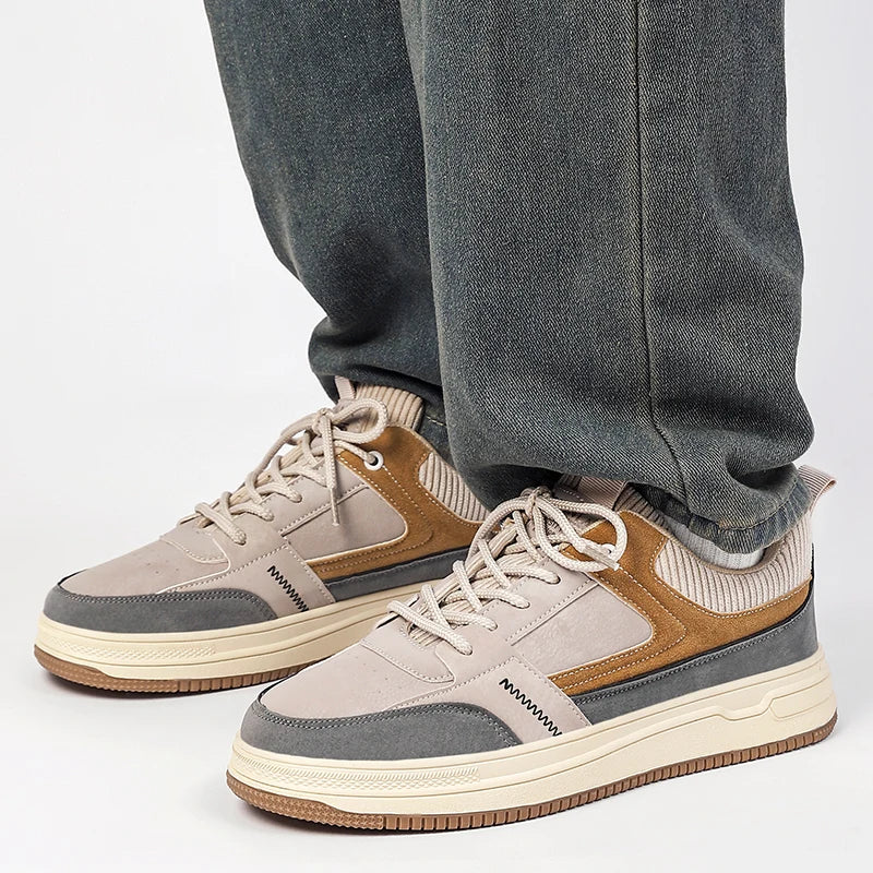 Patchwork Low-Top Sneakers – Men's Casual Shoes | Harrison