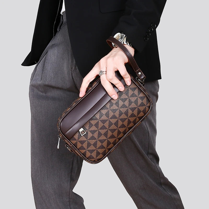 Leather Crossbody Handbag – For Men | Savoni