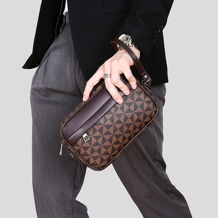Leather Crossbody Handbag – For Men | Savoni