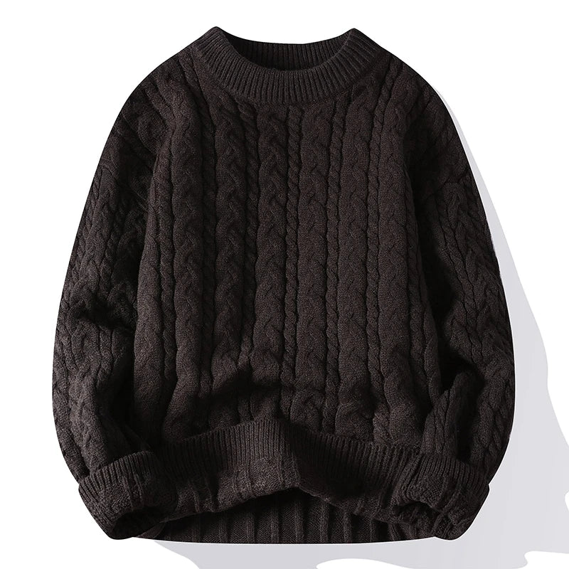 Cable Knit Sweater – Men's Wool Blend Pullover | Arden