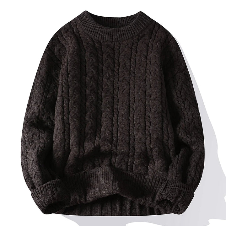 Cable Knit Sweater – Men's Wool Blend Pullover | Arden