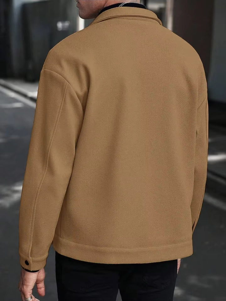 Men's Wool Button-Up Jacket | Savoni