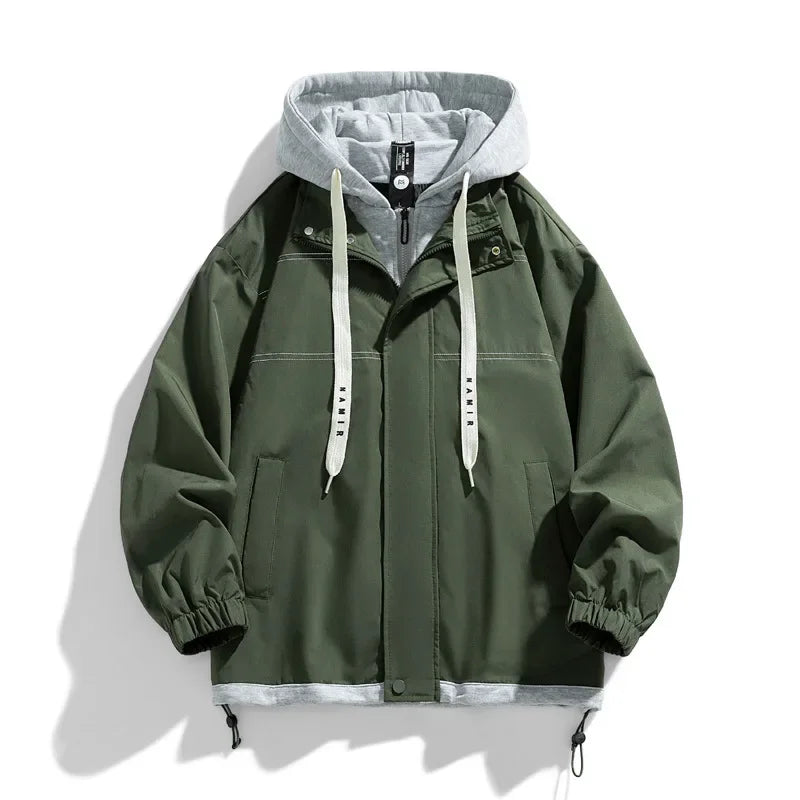 Layered Hooded Jacket – Relaxed Fit For Men | Camden