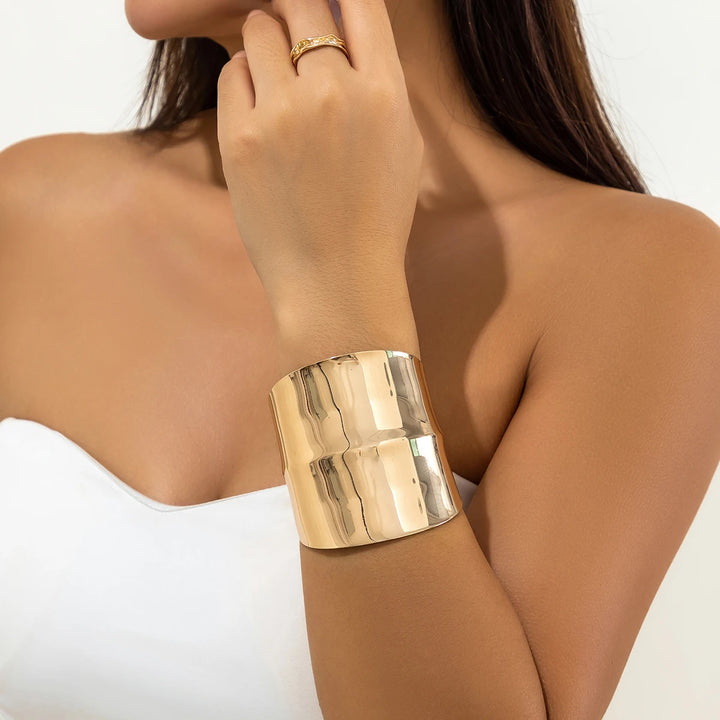 Savona Elara Oversized Sculptural Cuff Bracelet