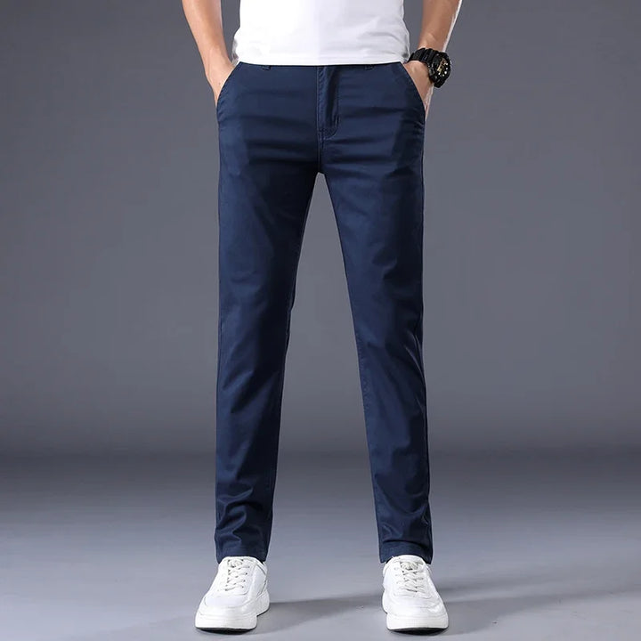 Slim Fit Trousers – Men's Cotton Dress Pants | Savoni