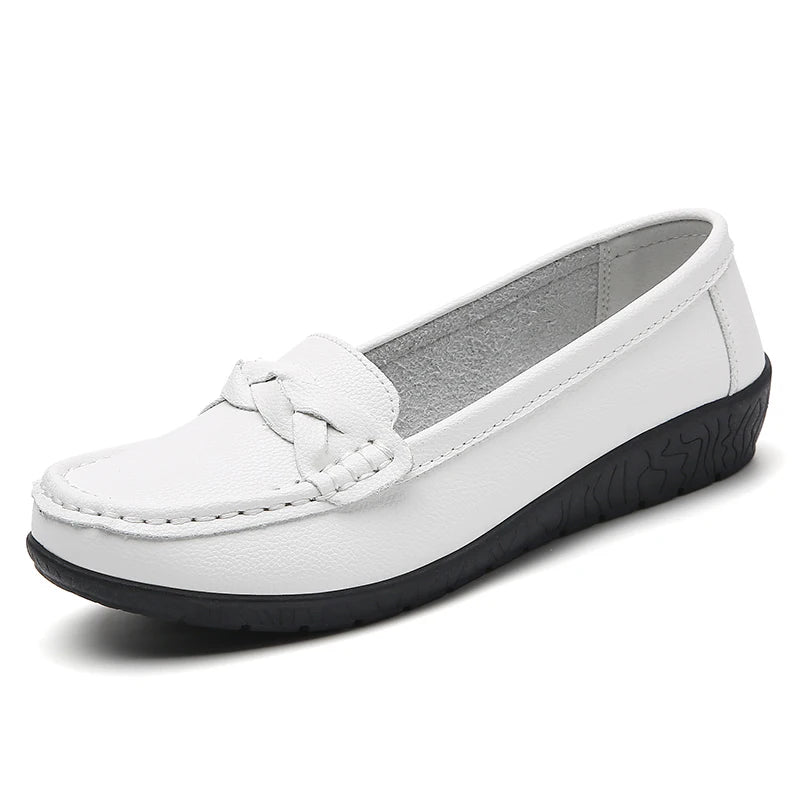 Leather Slip-On Shoes – Women's Cushioned Loafers | Savona