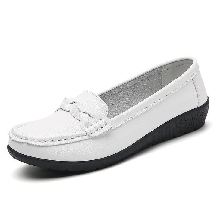 Leather Slip-On Shoes – Women's Cushioned Loafers | Savona