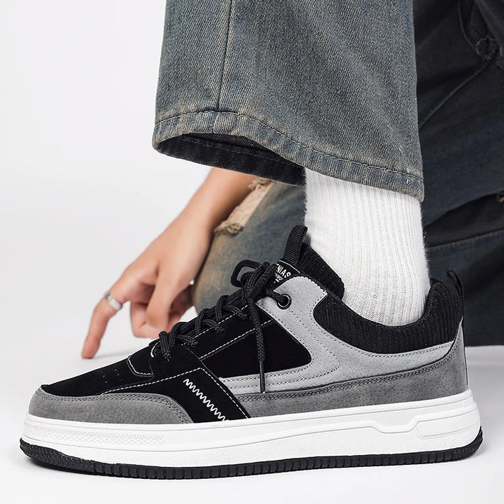Patchwork Low-Top Sneakers – Men's Casual Shoes | Harrison