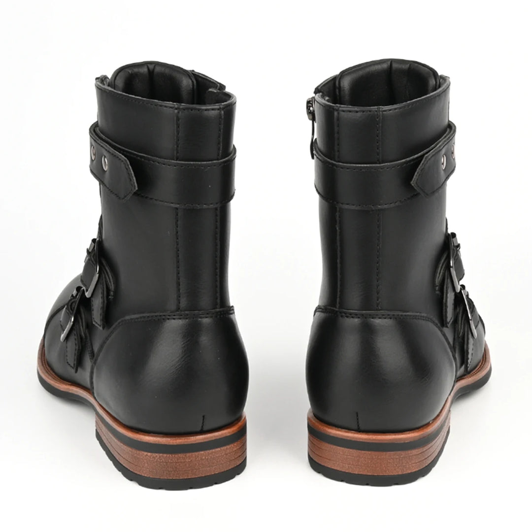 Savonti Leather Monk-Strap Boots