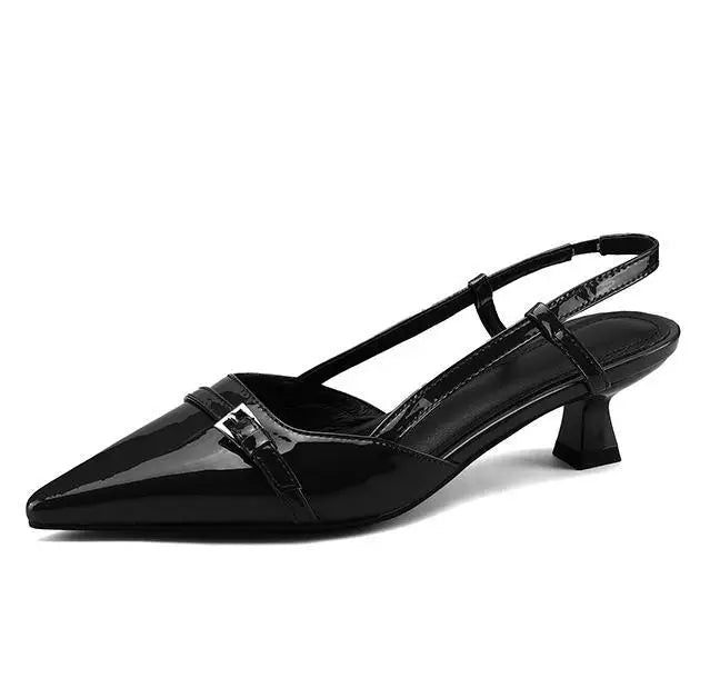 Pointed-Toe Slingback Heels – Women's Low Heel Dress Shoes | Amara